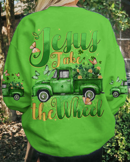 Jesus Take The Wheel Patrick's Day Women's All Over Print Shirt - Tytd0501241, easychoo.com