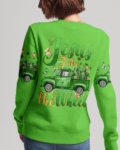 Jesus Take The Wheel Patrick's Day Women's All Over Print Shirt - Tytd0501241, easychoo.com