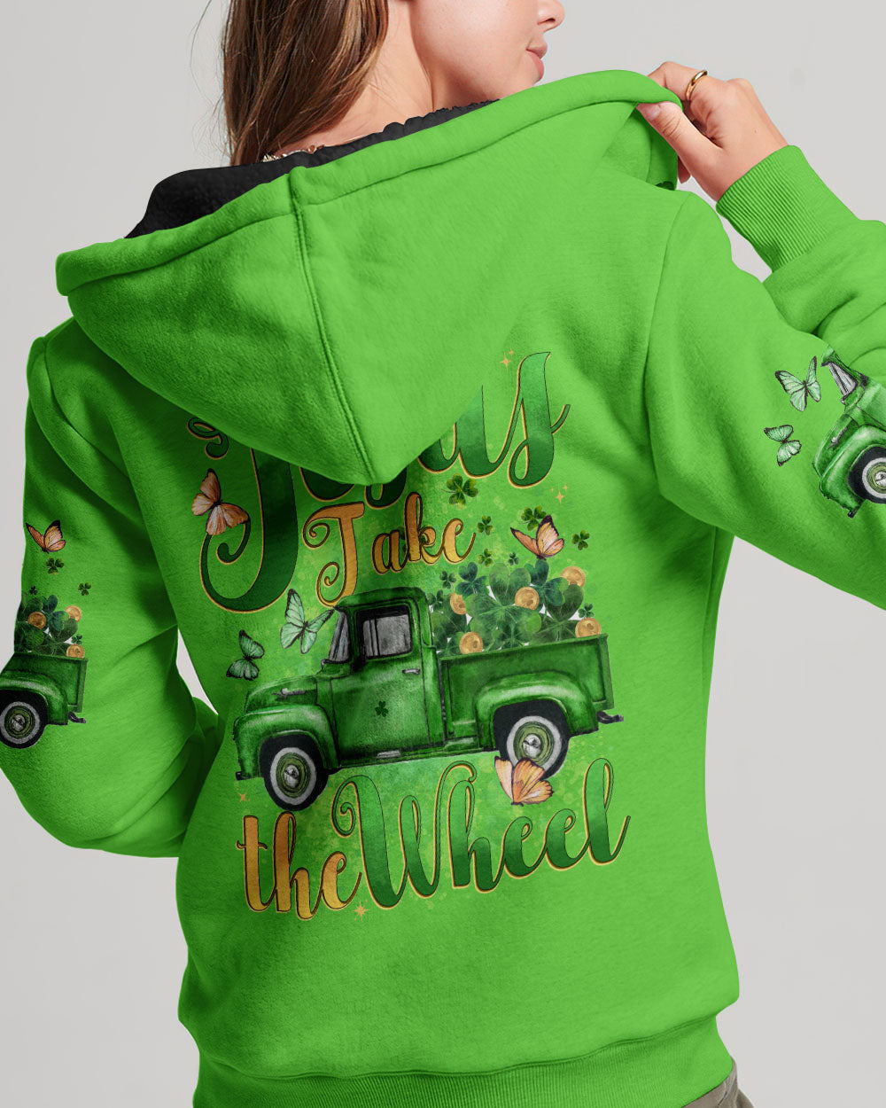 Jesus Take The Wheel Patrick's Day Women's All Over Print Shirt - Tytd0501241, easychoo.com