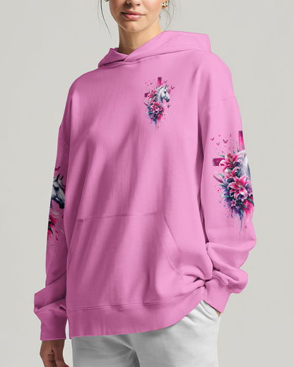 Runs On Jesus And Horses Women's All Over Print Shirt - Tytd1512231, easychoo.com