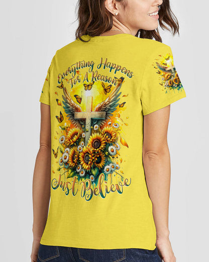 Just Believe Women's All Over Print Shirt - Tytd1511231, easychoo.com