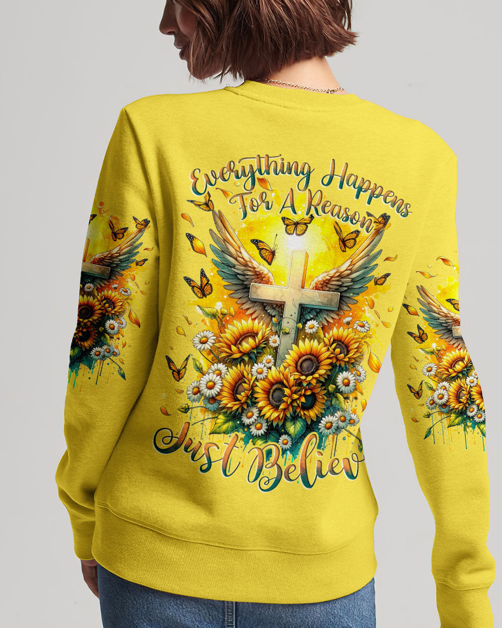 Just Believe Women's All Over Print Shirt - Tytd1511231, easychoo.com