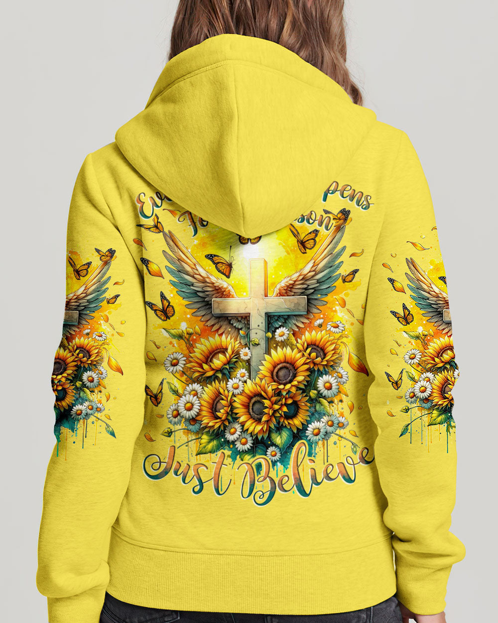 Just Believe Women's All Over Print Shirt - Tytd1511231, easychoo.com