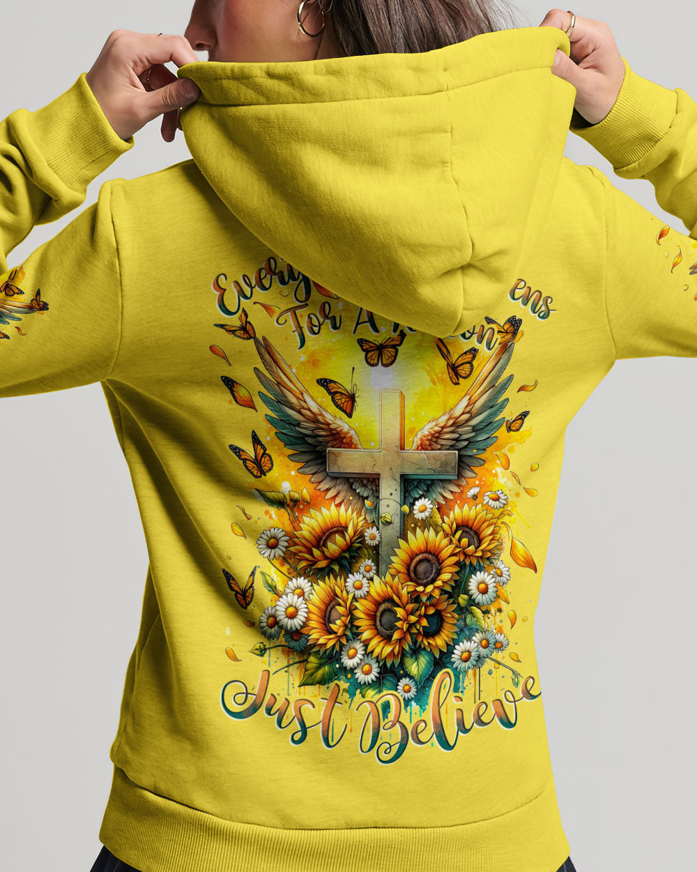 Just Believe Women's All Over Print Shirt - Tytd1511231, easychoo.com