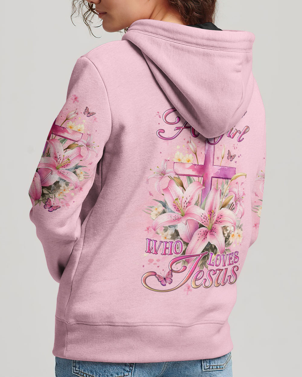 Just A Girl Who Loves Jesus Women's All Over Print Shirt - YHLT1912234, easychoo.com