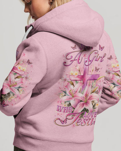 Just A Girl Who Loves Jesus Women's All Over Print Shirt - YHLT1912234, easychoo.com