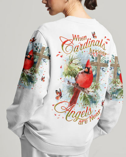 When Cardinals Appear Angels Are Near Women's All Over Print Shirt - Yhkd1411233, easychoo.com