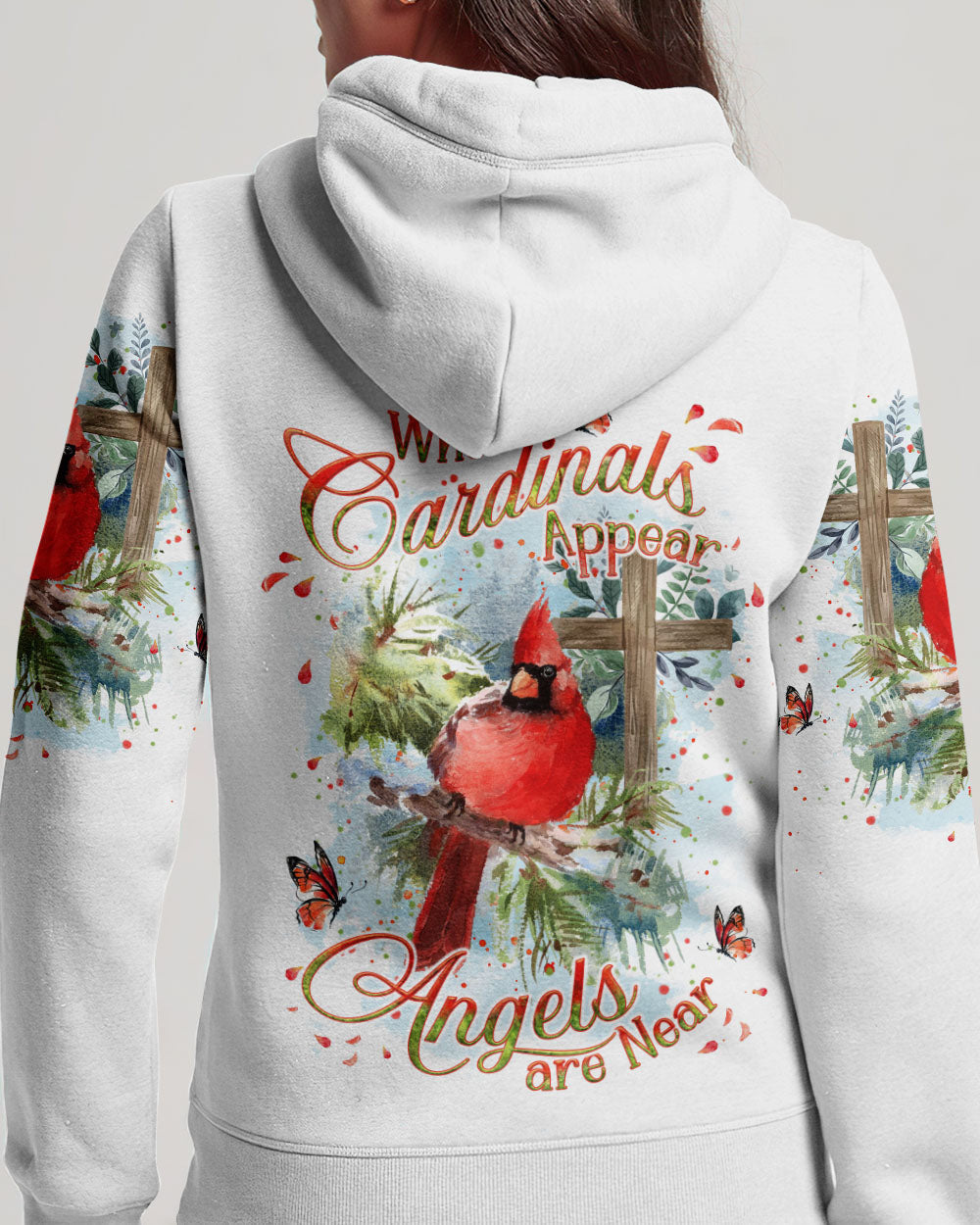 When Cardinals Appear Angels Are Near Women's All Over Print Shirt - Yhkd1411233, easychoo.com