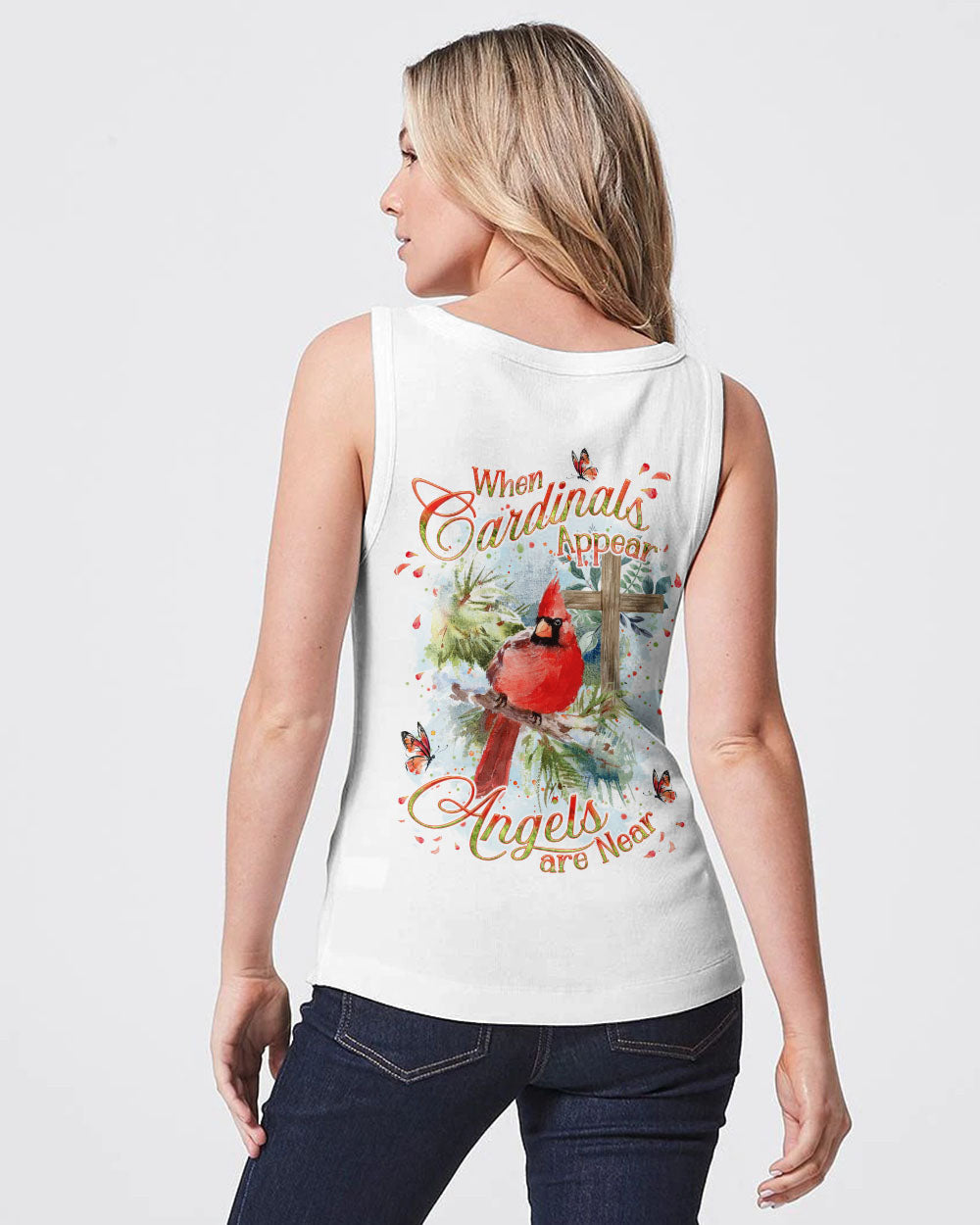 When Cardinals Appear Angels Are Near Women's All Over Print Shirt - Yhkd1411233, easychoo.com