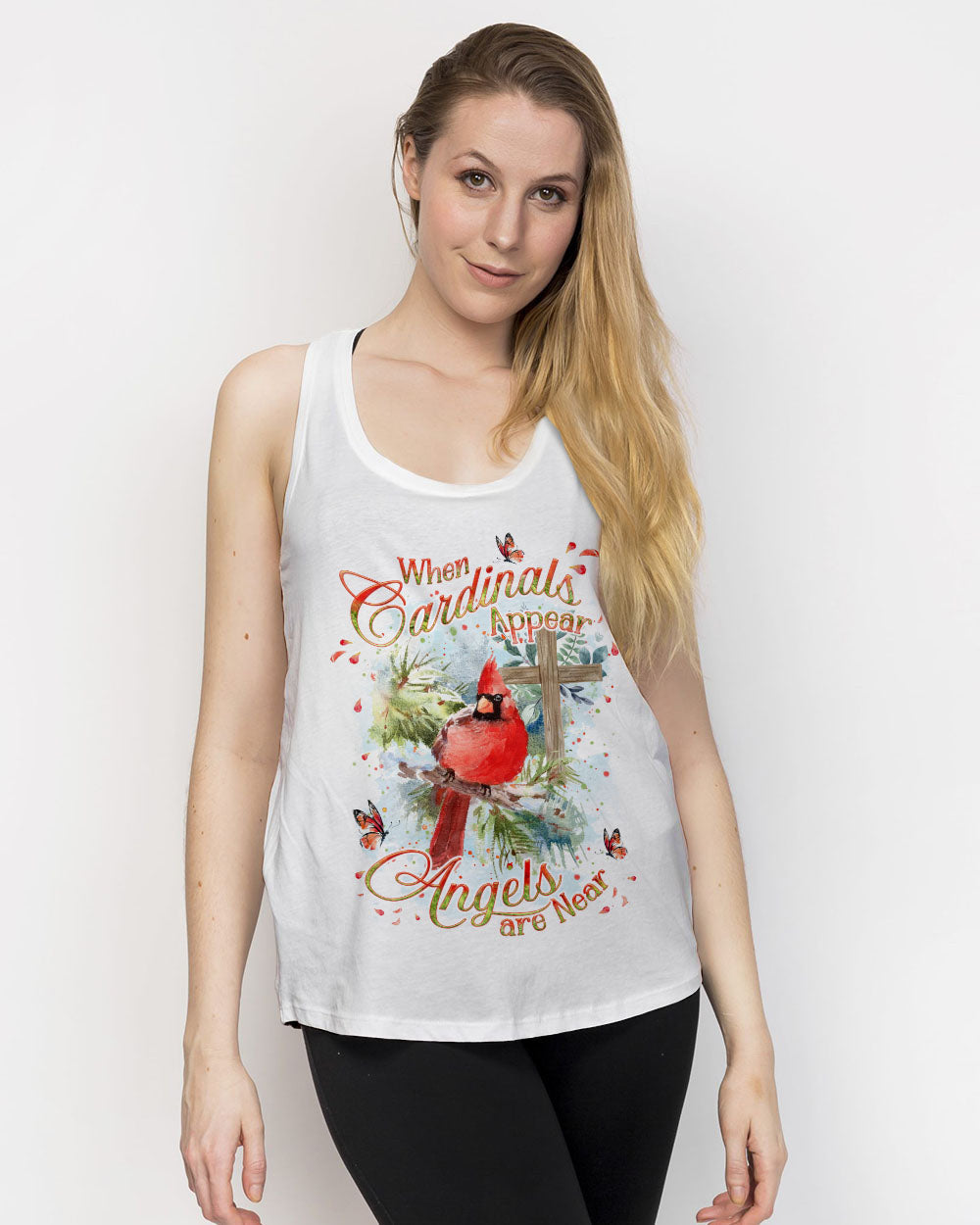 When Cardinals Appear Angels Are Near Women's All Over Print Shirt - Yhkd1411233, easychoo.com