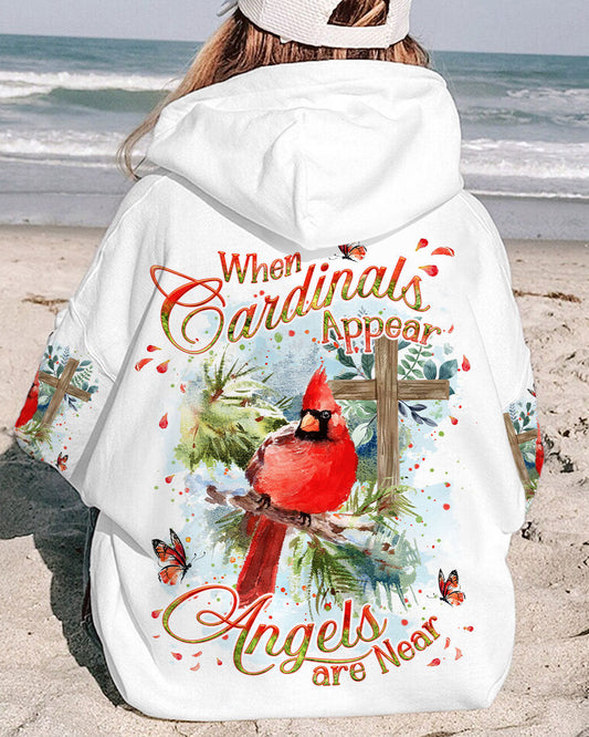 When Cardinals Appear Angels Are Near Women's All Over Print Shirt - Yhkd1411233, easychoo.com