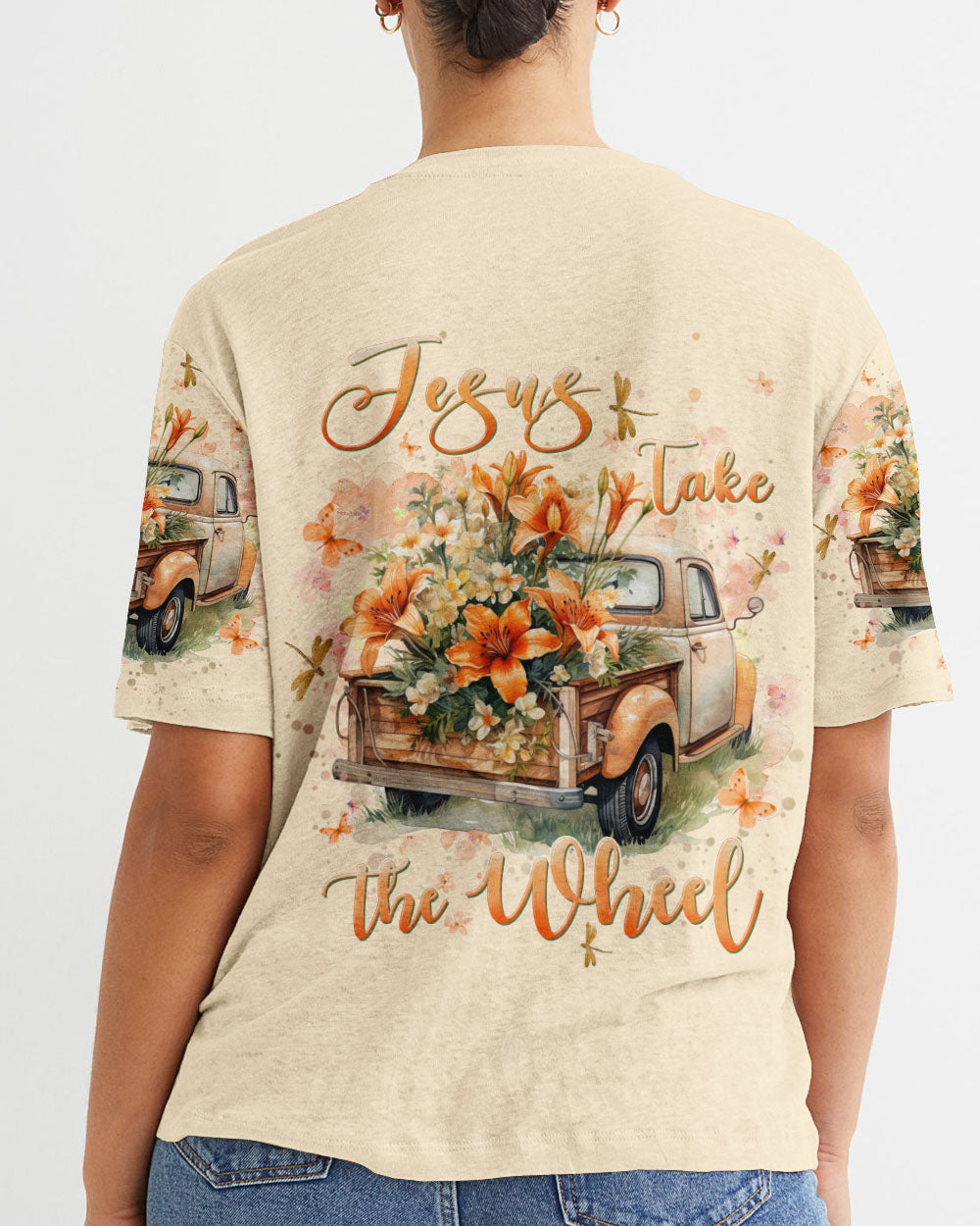 Jesus Take The Wheel Women's All Over Print Shirt - Yhhn0501242, easychoo.com