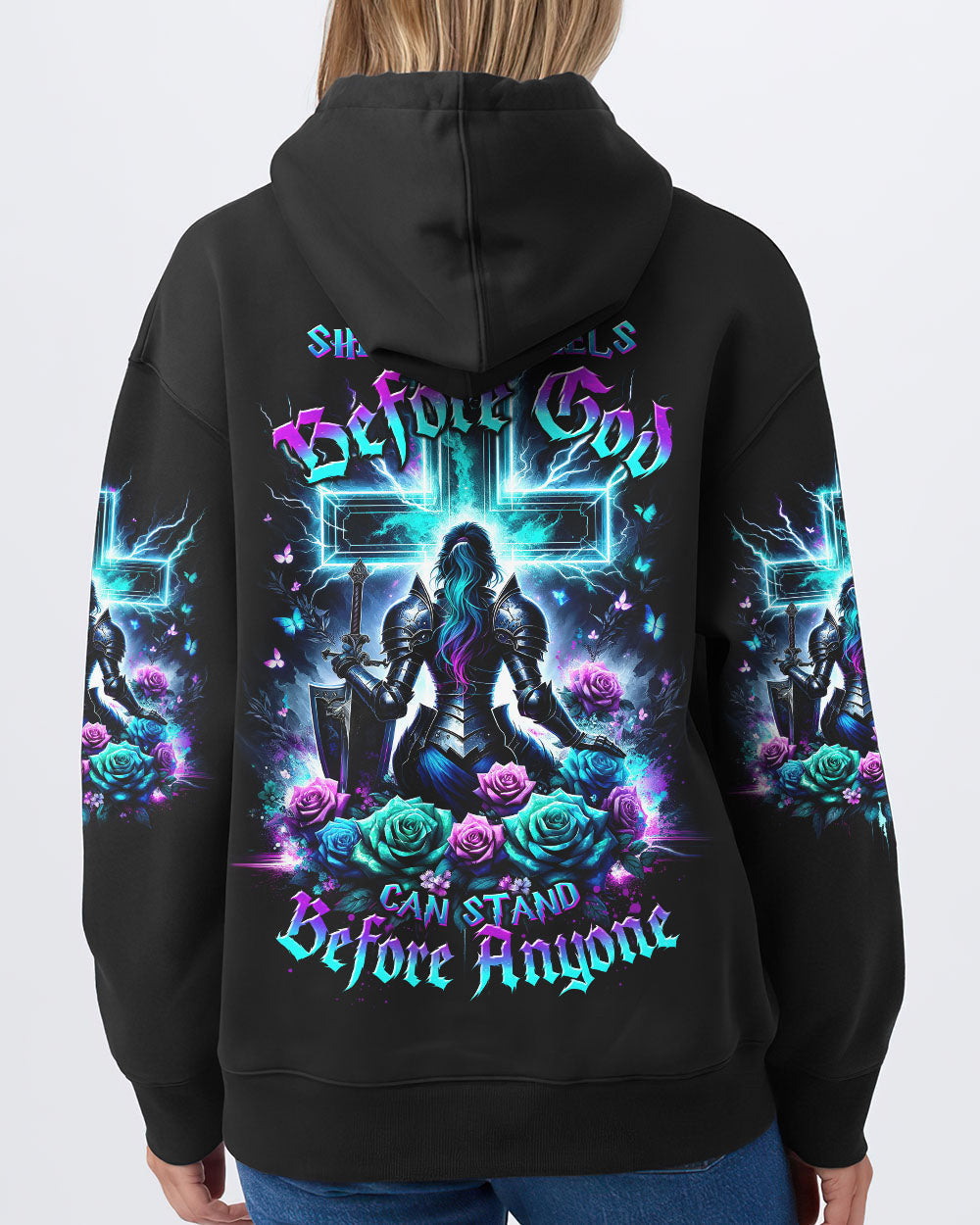 She Who Kneels Before God Warrior Rose Women's All Over Print Shirt - Tltw2712232, easychoo.com