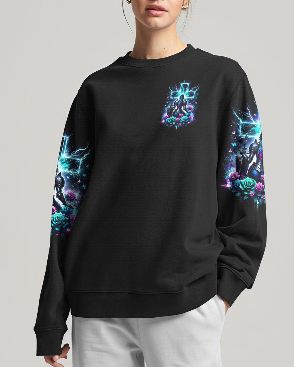 She Who Kneels Before God Warrior Rose Women's All Over Print Shirt - Tltw2712232, easychoo.com