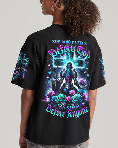 She Who Kneels Before God Warrior Rose Women's All Over Print Shirt - Tltw2712232, easychoo.com