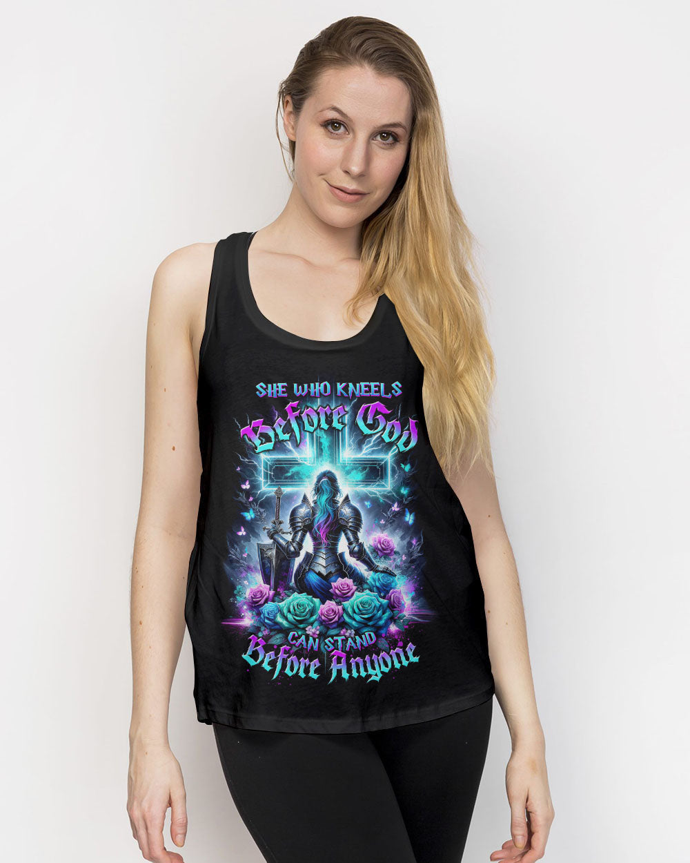 She Who Kneels Before God Warrior Rose Women's All Over Print Shirt - Tltw2712232, easychoo.com