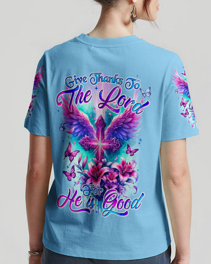 Give Thank To The Lord Women's All Over Print Shirt - Tyqy0801243, easychoo.com