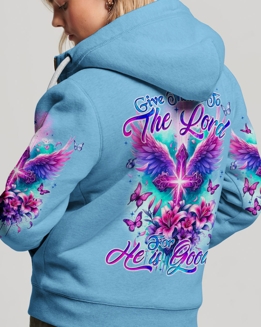 Give Thank To The Lord Women's All Over Print Shirt - Tyqy0801243, easychoo.com