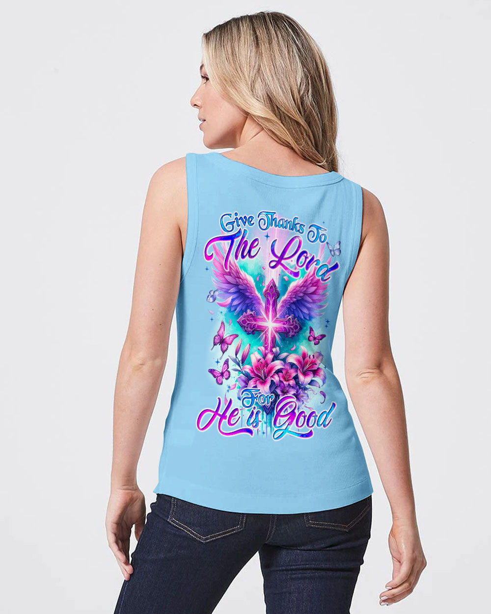 Give Thank To The Lord Women's All Over Print Shirt - Tyqy0801243, easychoo.com