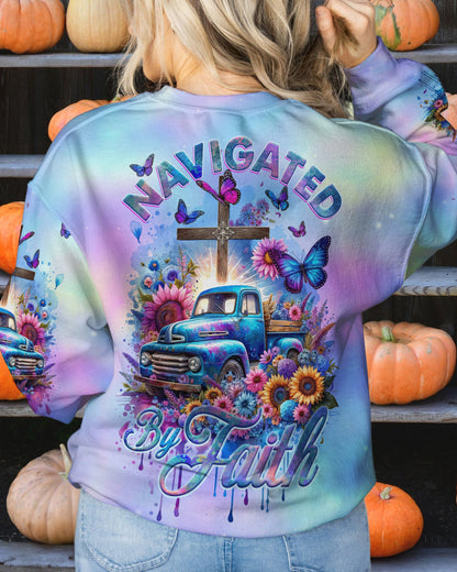 Navigated By Faith Women's All Over Print Shirt - Ty2211232, easychoo.com
