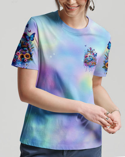 Navigated By Faith Women's All Over Print Shirt - Ty2211232, easychoo.com