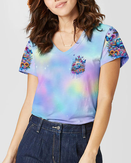 Navigated By Faith Women's All Over Print Shirt - Ty2211232, easychoo.com