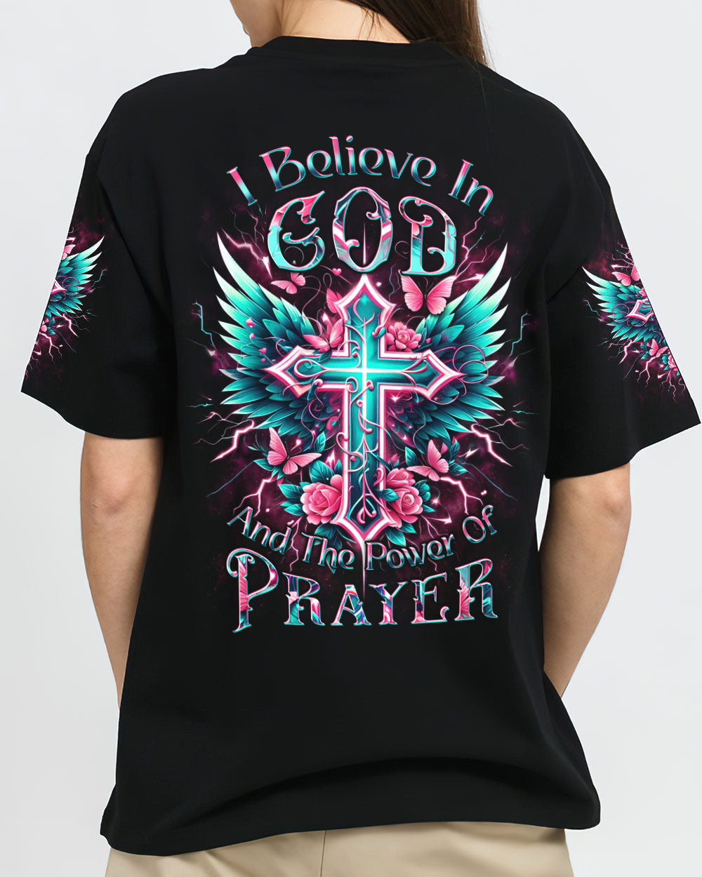 I Believe In God Women's All Over Print Shirt - Yhkd1001242, easychoo.com