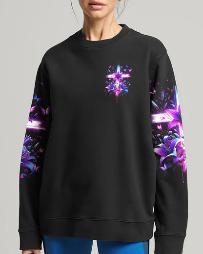 Even In Darkness Cross Lilies Women's All Over Print Shirt - Tltr1001245, easychoo.com