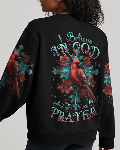 I Believe In God Cardinal Women's All Over Print Shirt - Tlnz0201243, easychoo.com