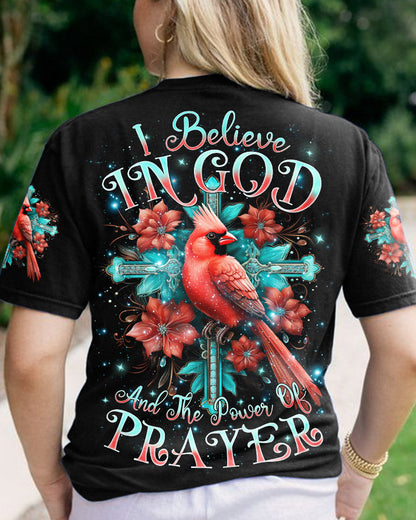 I Believe In God Cardinal Women's All Over Print Shirt - Tlnz0201243, easychoo.com