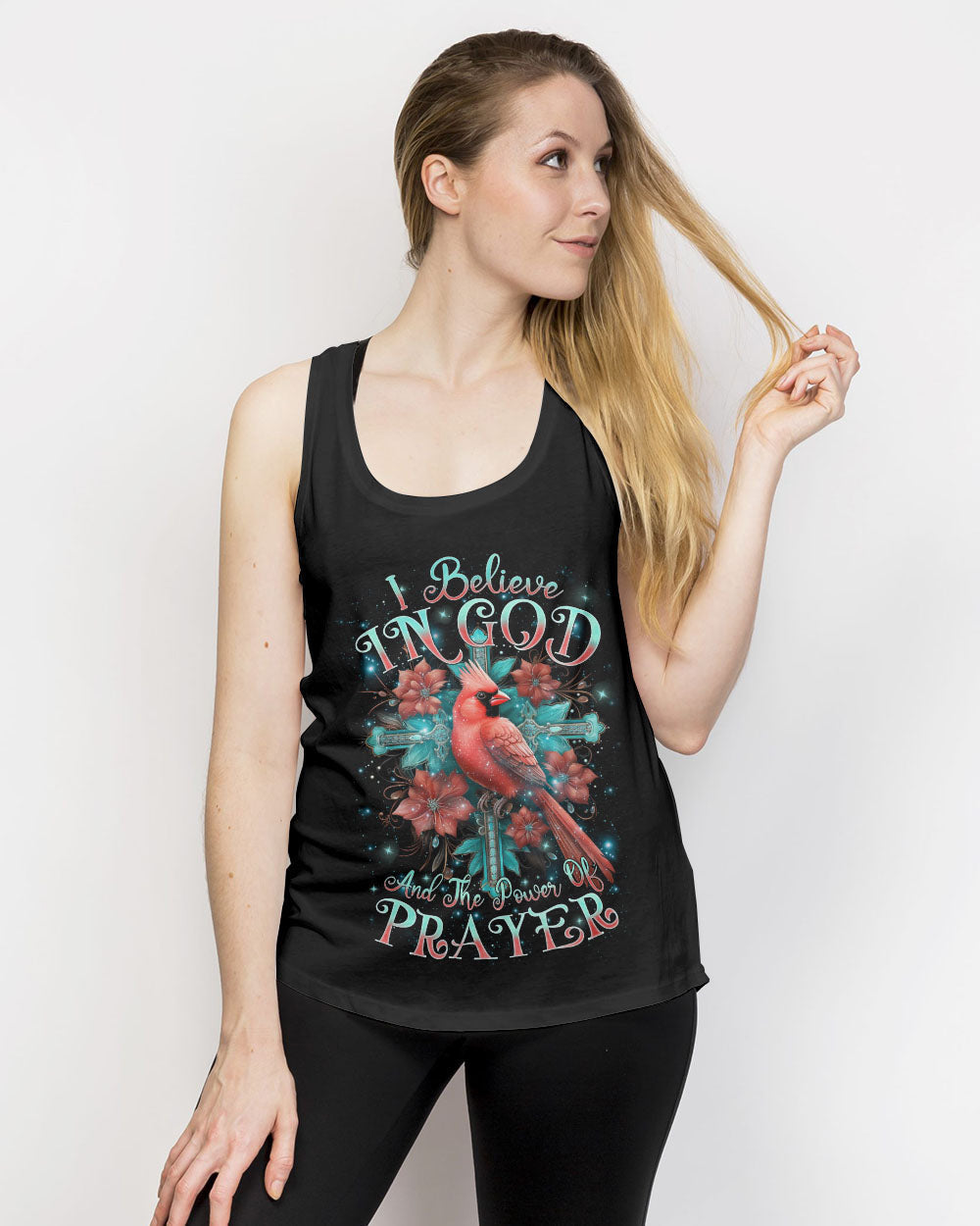 I Believe In God Cardinal Women's All Over Print Shirt - Tlnz0201243, easychoo.com