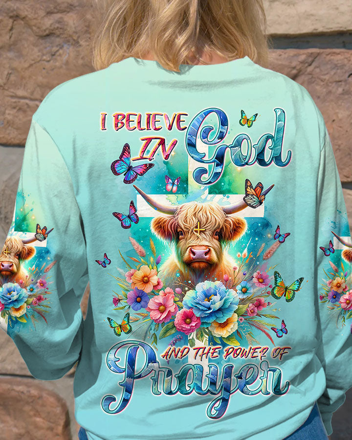 I Believe In God Cow Women's All Over Print Shirt - Tltw2011233, easychoo.com
