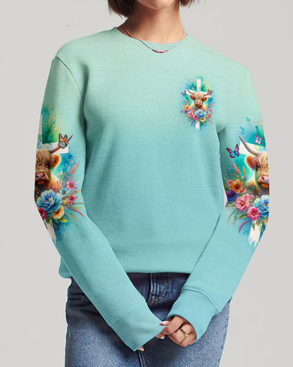 I Believe In God Cow Women's All Over Print Shirt - Tltw2011233, easychoo.com