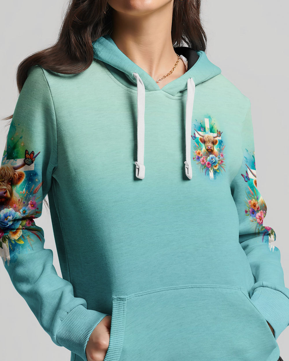 I Believe In God Cow Women's All Over Print Shirt - Tltw2011233, easychoo.com