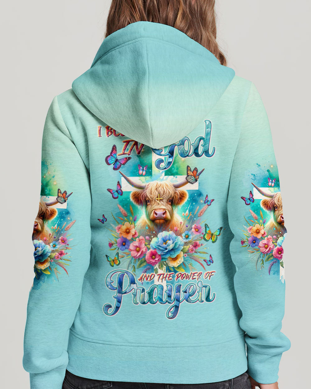 I Believe In God Cow Women's All Over Print Shirt - Tltw2011233, easychoo.com
