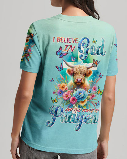 I Believe In God Cow Women's All Over Print Shirt - Tltw2011233, easychoo.com