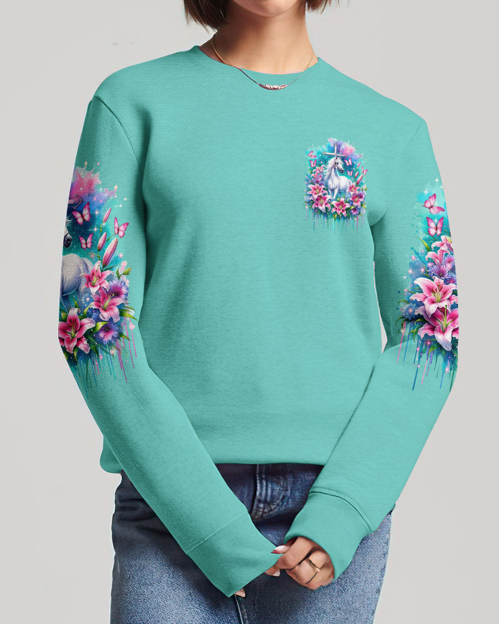 Runs On Jesus And Horses Women's All Over Print Shirt - Tytm1312234, easychoo.com