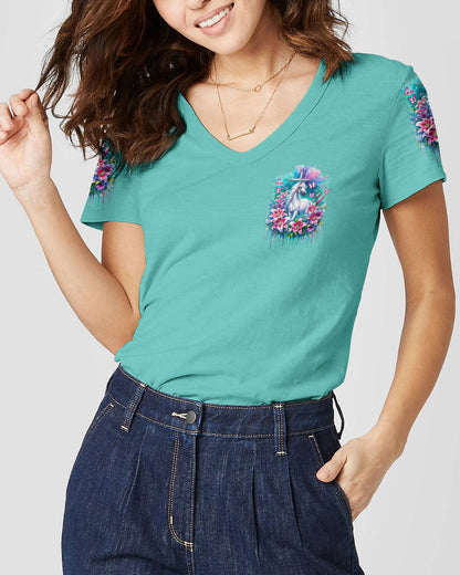 Runs On Jesus And Horses Women's All Over Print Shirt - Tytm1312234, easychoo.com