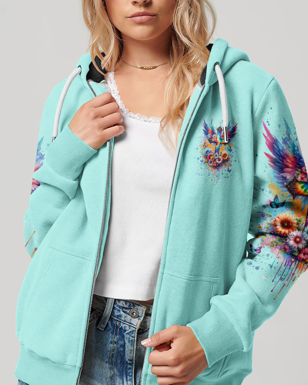 I Believe In God Cross Wings Women's All Over Print Shirt - Tlnt0401242, easychoo.com