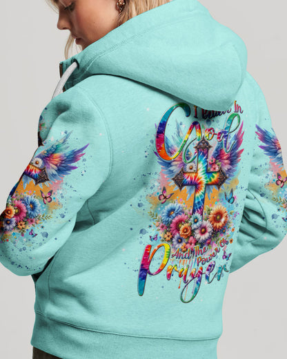 I Believe In God Cross Wings Women's All Over Print Shirt - Tlnt0401242, easychoo.com