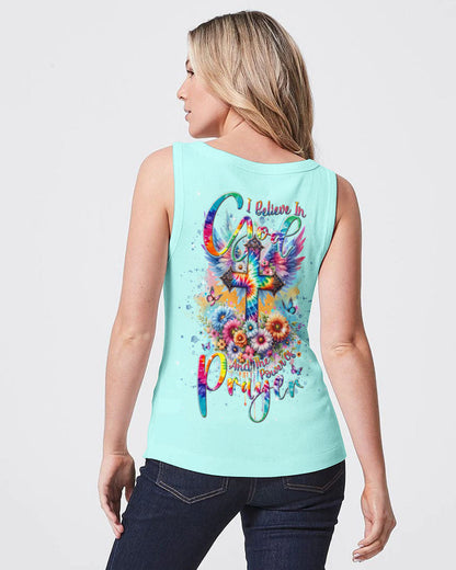 I Believe In God Cross Wings Women's All Over Print Shirt - Tlnt0401242, easychoo.com