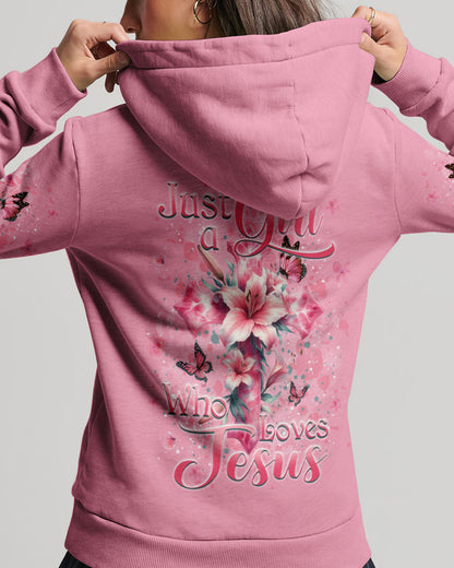 Just A Girl Who Loves Jesus Women's All Over Print Shirt - Yhkd0102241, easychoo.com
