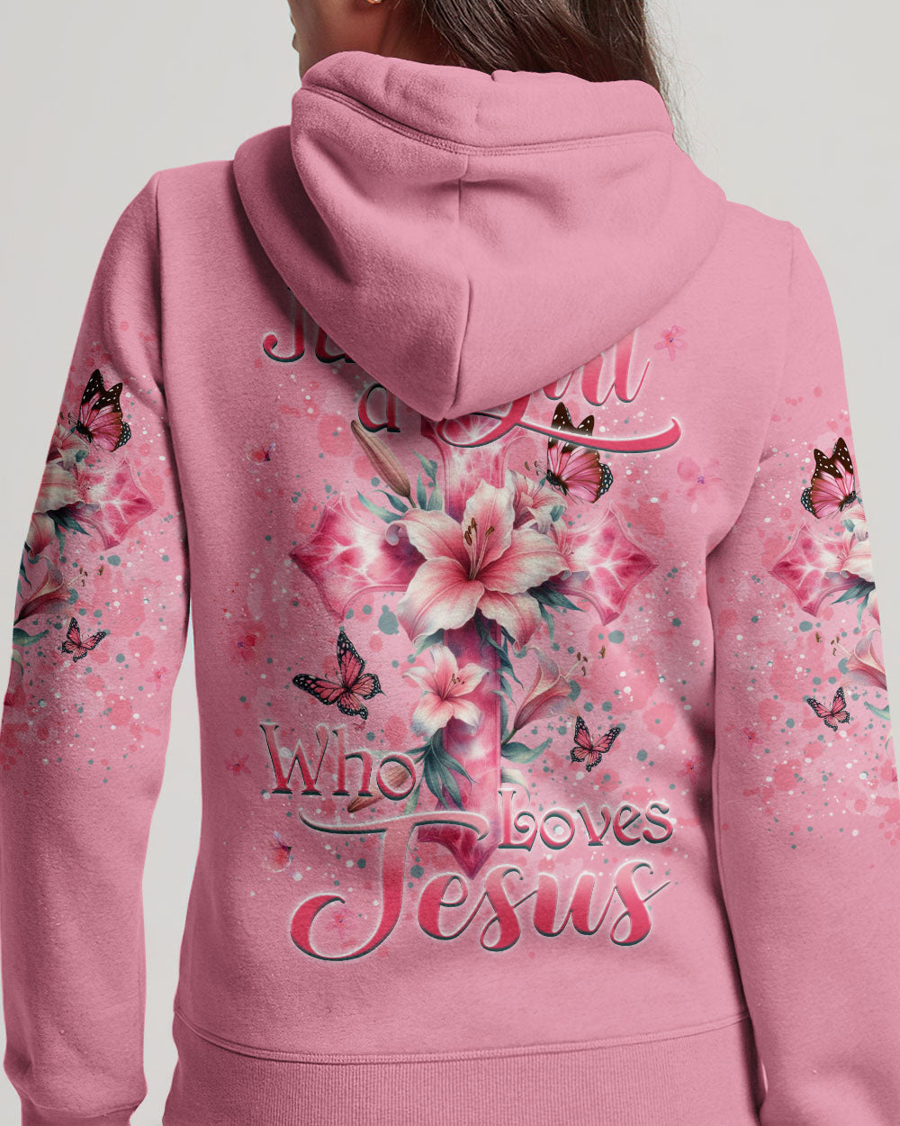 Just A Girl Who Loves Jesus Women's All Over Print Shirt - Yhkd0102241, easychoo.com