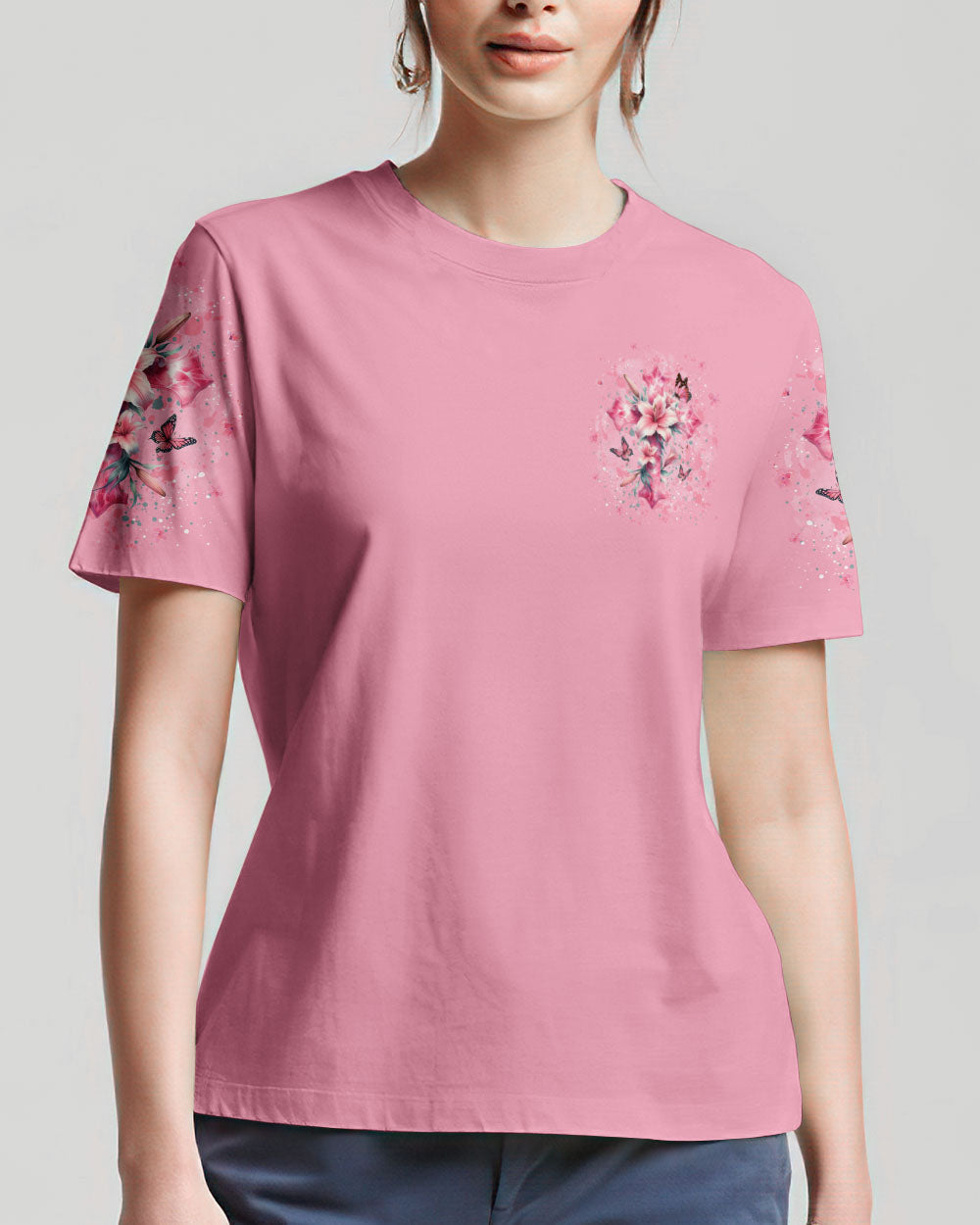 Just A Girl Who Loves Jesus Women's All Over Print Shirt - Yhkd0102241, easychoo.com