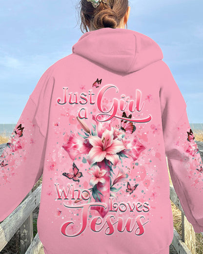 Just A Girl Who Loves Jesus Women's All Over Print Shirt - Yhkd0102241, easychoo.com