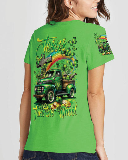 Jesus Take The Wheel Patrick's Day Women's All Over Print Shirt - Tytm0601241, easychoo.com
