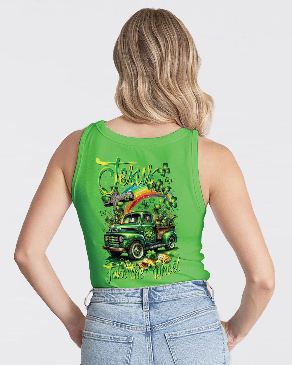 Jesus Take The Wheel Patrick's Day Women's All Over Print Shirt - Tytm0601241, easychoo.com