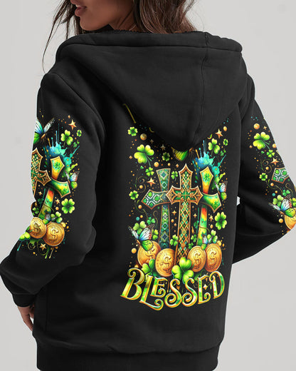 Not Lucky Just Really Blessed Patrick's Day Women's All Over Print Shirt - Tltr0301244, easychoo.com