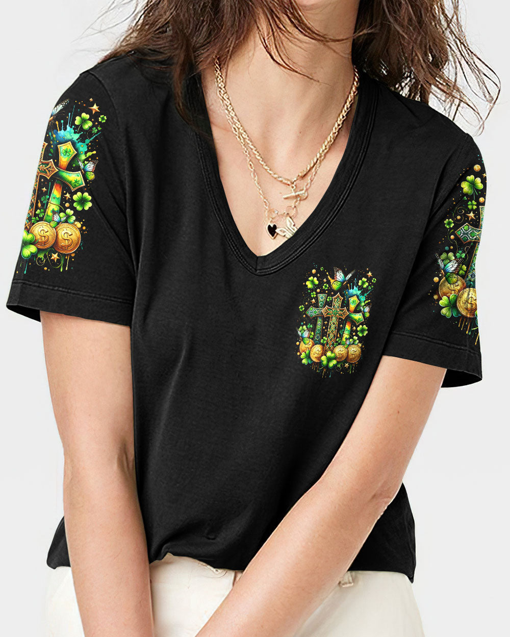 Not Lucky Just Really Blessed Patrick's Day Women's All Over Print Shirt - Tltr0301244, easychoo.com