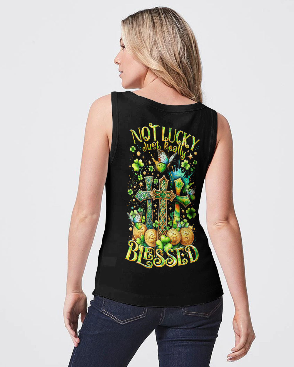 Not Lucky Just Really Blessed Patrick's Day Women's All Over Print Shirt - Tltr0301244, easychoo.com